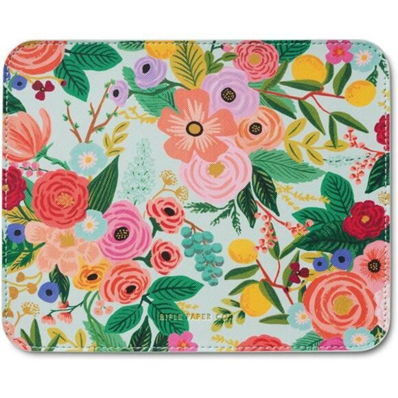 Floral Mouse Pad Non Slip Rubber Base Smooth Desk Mat for Home Office Work - Picture 1 of 5